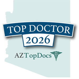 Az Top Doc 2026 award logo.