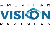 Blue logo reading VISION with an eye integrated into the O.