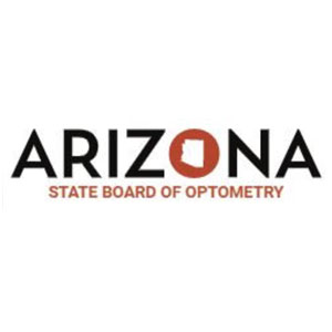 Arizona State Board of Optometry logo.