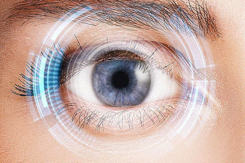 Corneal disease treatment options from Southwestern Eye Center, close up of bionic eye.