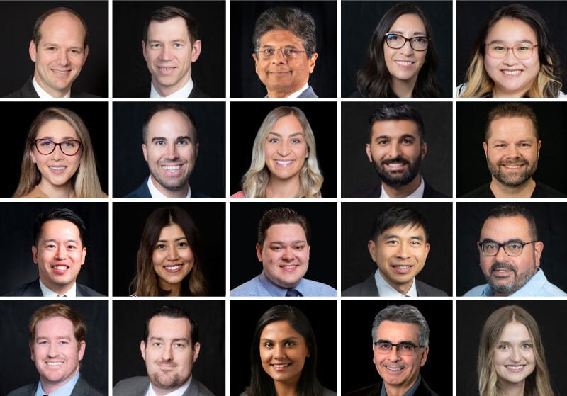 Collage of Southwestern Eye Center Doctors working to help you see more clearly.