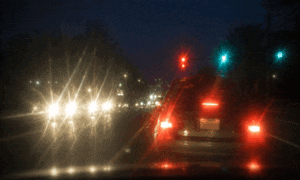 Cataracts can make Headlight and taillight glare hard to drive at night, night driving after cataract surgery is easier with Southwestern Eye Center.